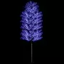 VIDAXL Sapin de Noël 2000 LED bleu Cerisier en fleurs 500 cm