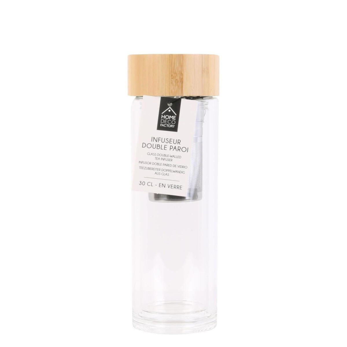 COOK CONCEPT Bouteille de transport double paroi infuseur à thé