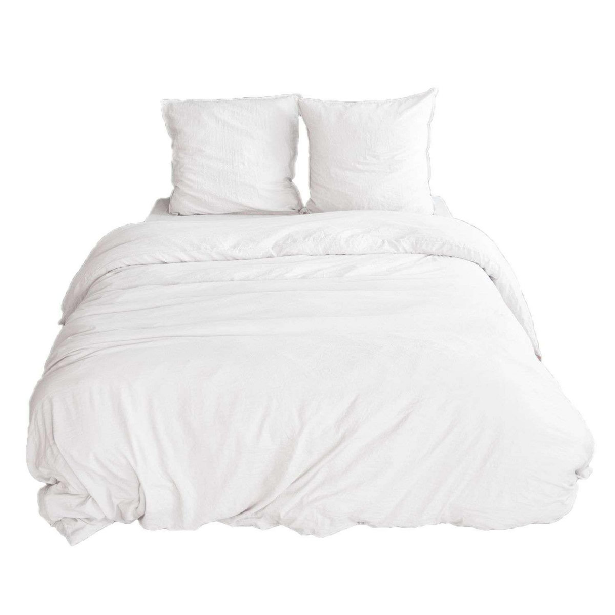 COTE DECO Parure de lit - 100% microfibre lavée