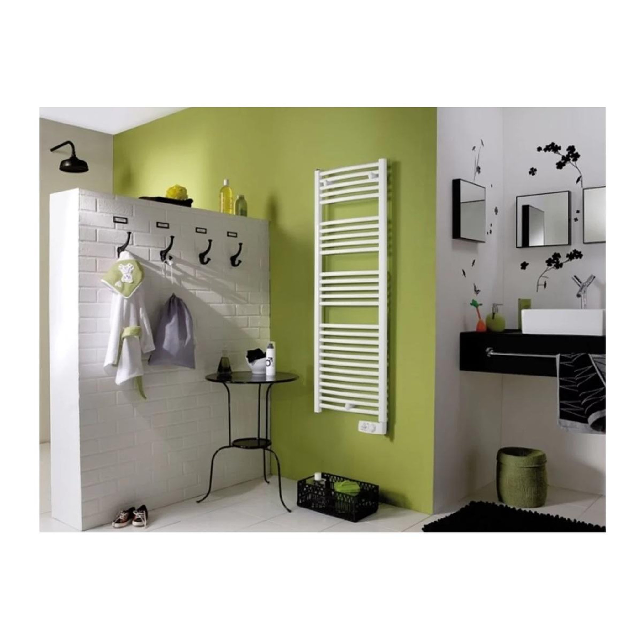 Voir la diapositive 4 : Thermor Sèche serviette électrique 750w blanc - 048308
