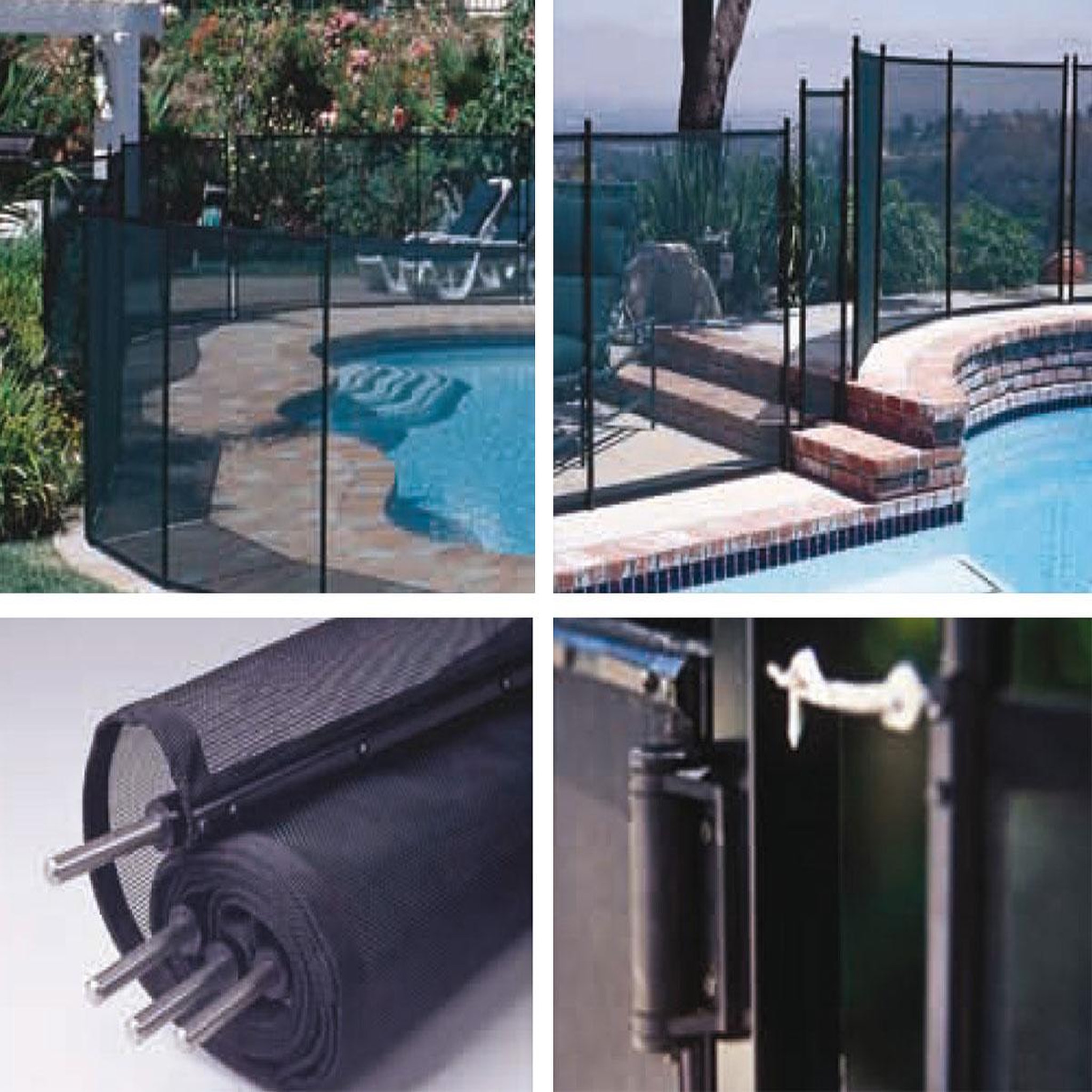 Voir la diapositive 2 : GRE Barrière de sécurité souple pour piscine - Gré