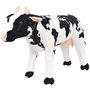 Voir la diapositive 1 : VIDAXL Jouet en peluche Vache Noir et blanc XXL