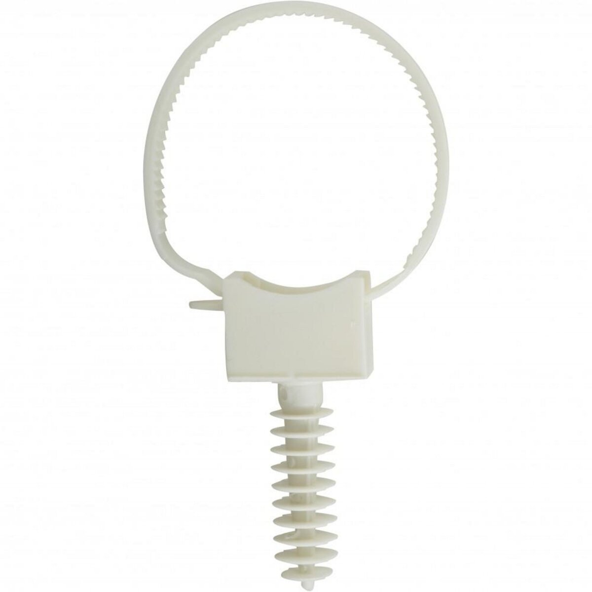 CENTRALE BRICO Lot de 10 colliers à embases et chevilles, Diam.16 à 25 mm, L.165 mm