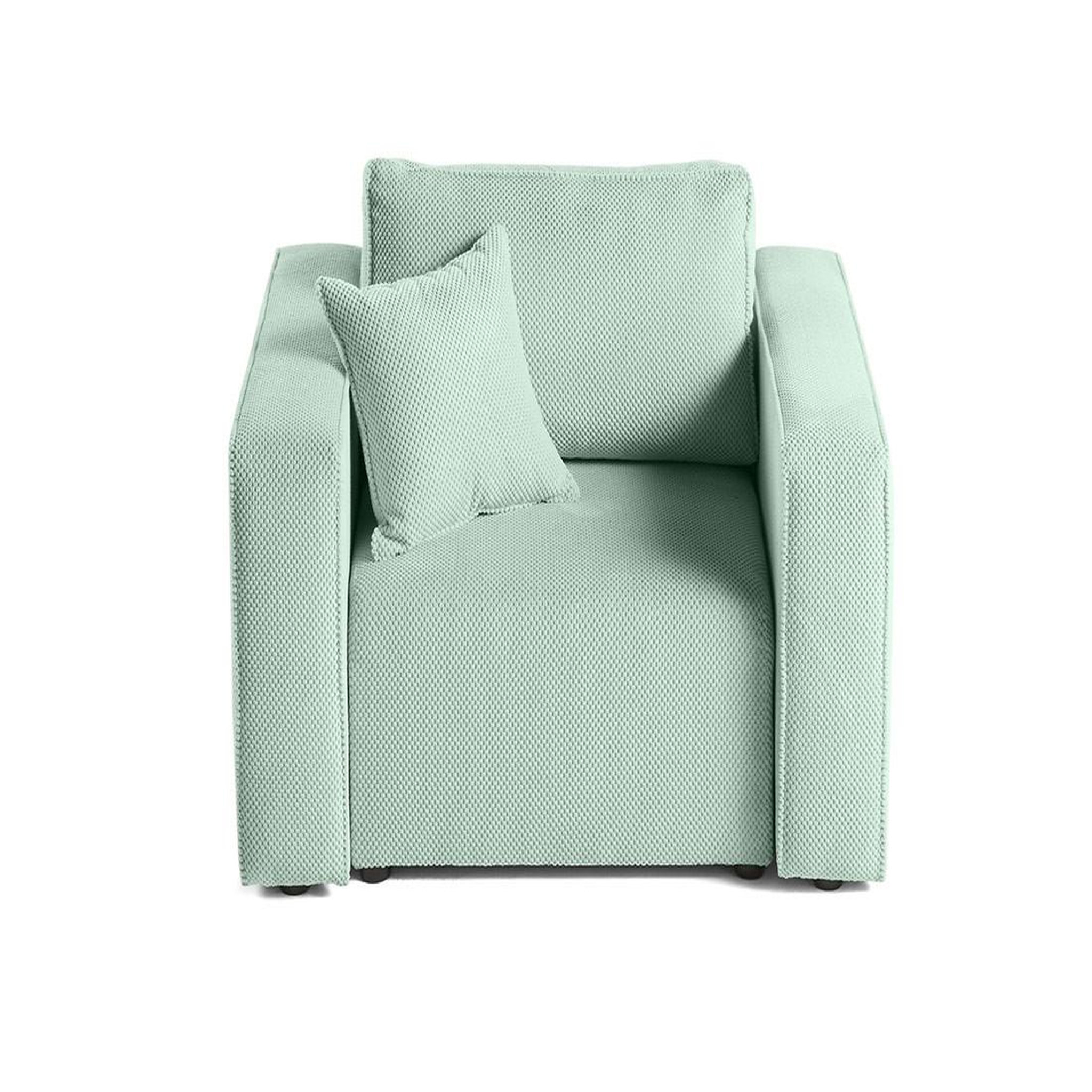 Voir la diapositive 6 : BEST MOBILIER Topaze - fauteuil - en velours texturé