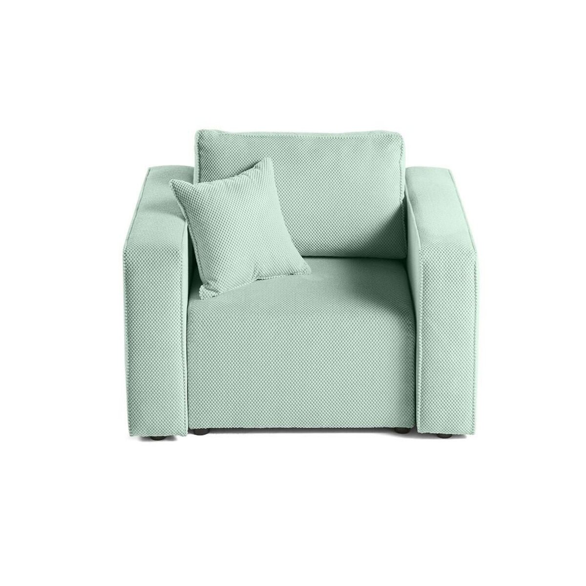 BEST MOBILIER Topaze - fauteuil - en velours texturé