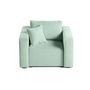 Voir la diapositive 6 : BEST MOBILIER Topaze - fauteuil - en velours texturé