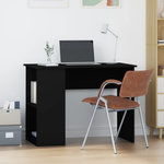 VIDAXL Bureau Noir 100x55x75 cm Bois d'ingenierie