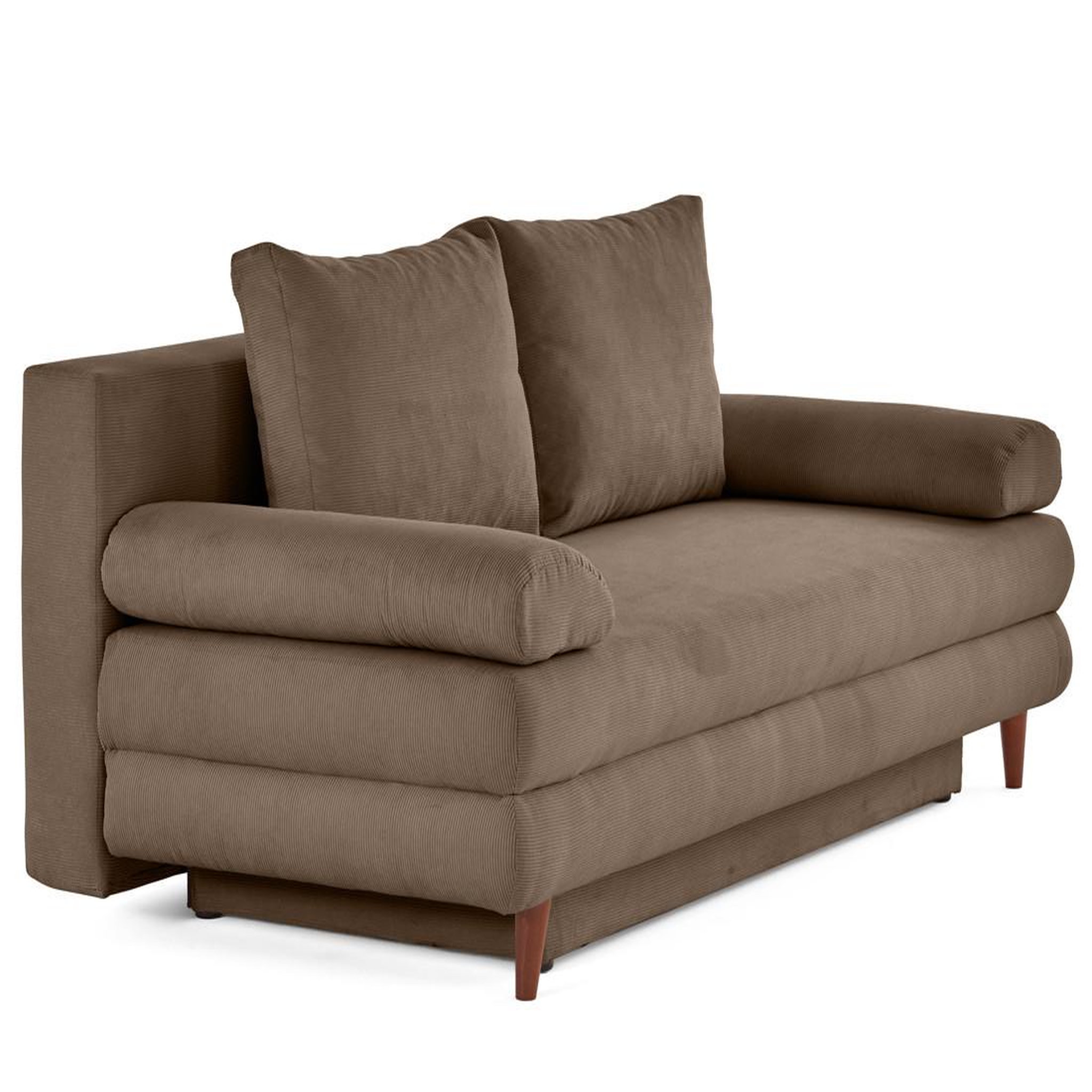 Voir la diapositive 4 : BEST MOBILIER Wonder - canapé 3 places convertible avec coffre en velours côtelé