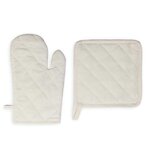 SOLEIL D'OCRE Gant et manique en coton PANAMA écru