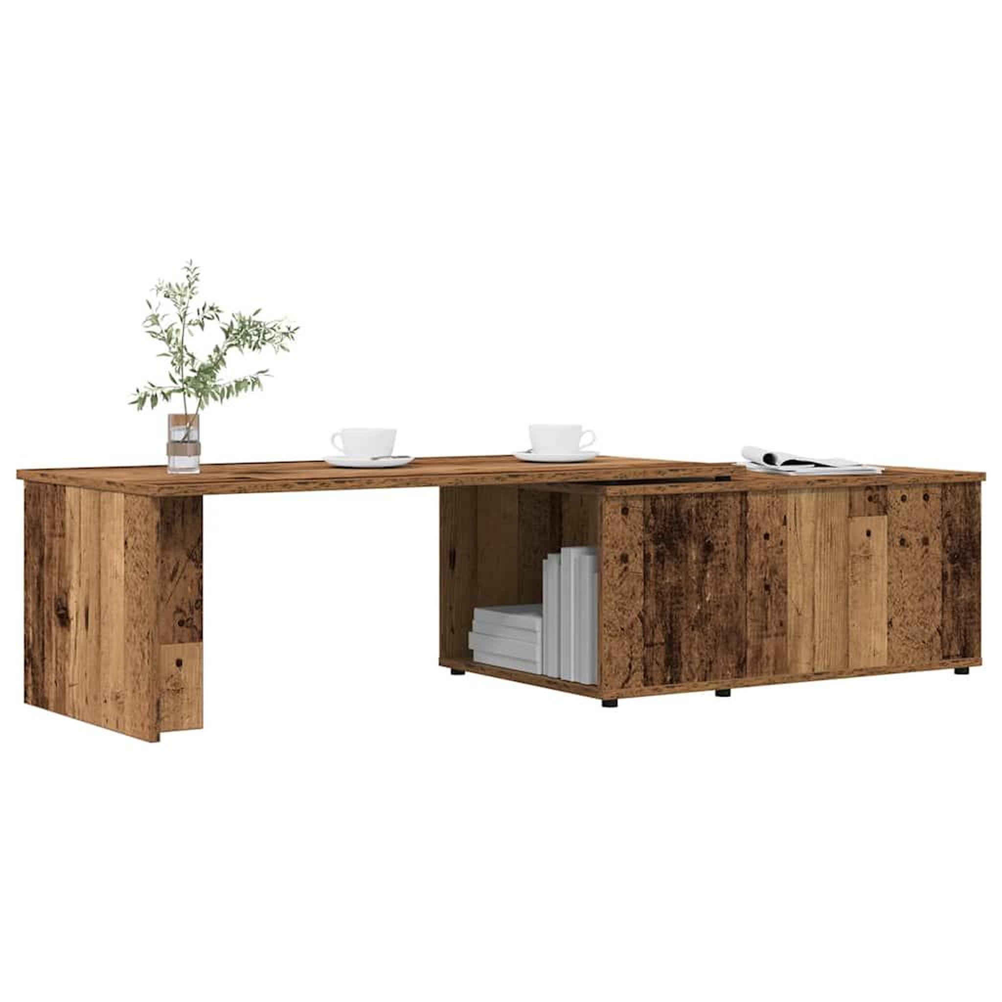 VIDAXL Table basse vieux bois 150x50x35 cm bois d'ingenierie