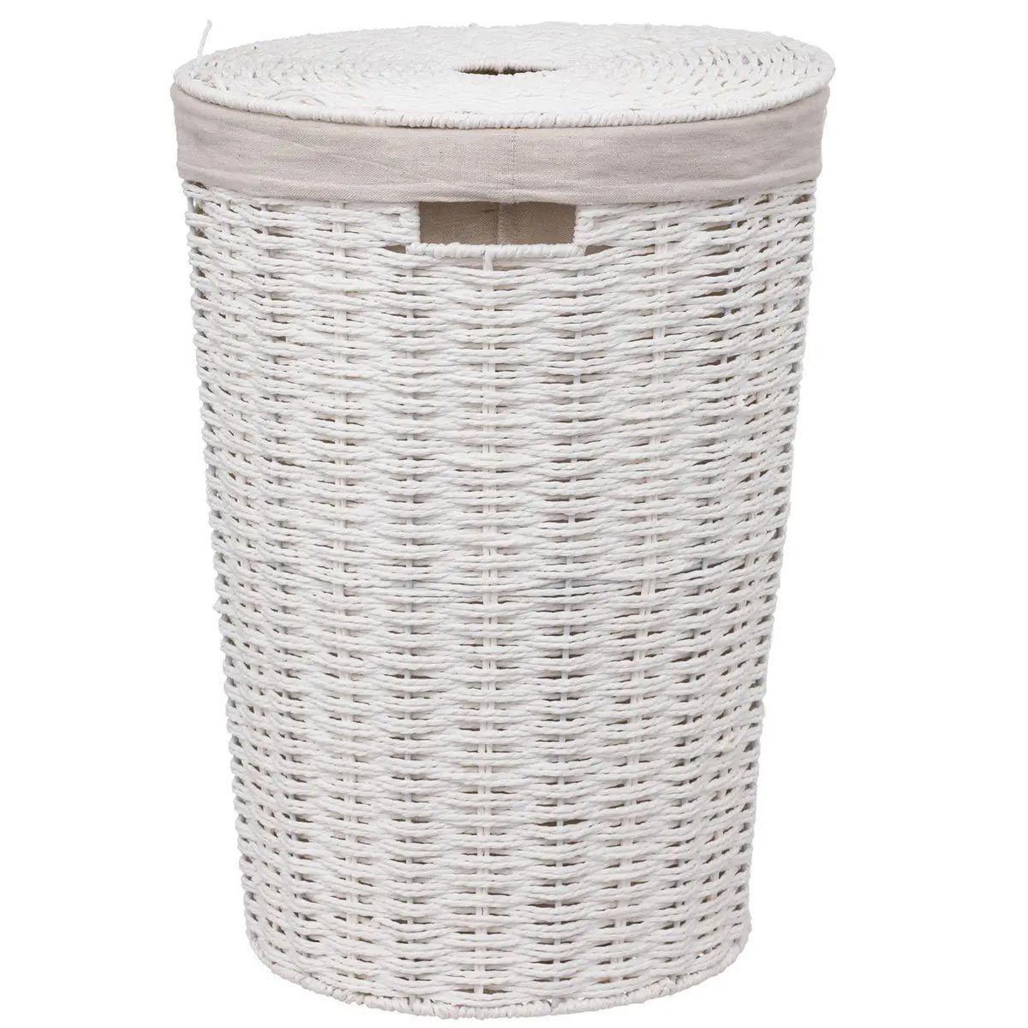 FIVE Panier à linge rond  costa  40l blanc