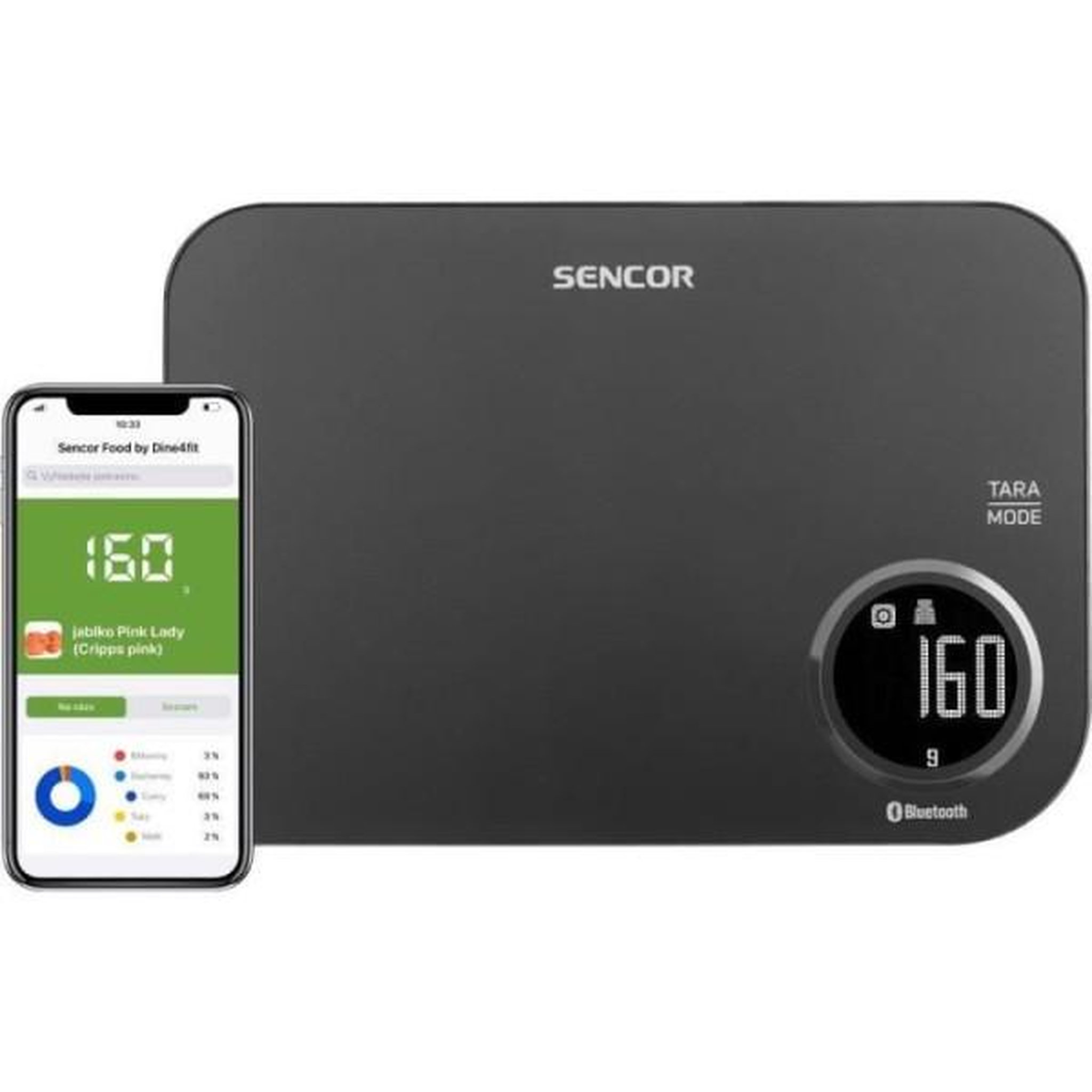 MARKET24 Balance de Cuisine Electronique de Precision  - Sencor - SKS 7078BK