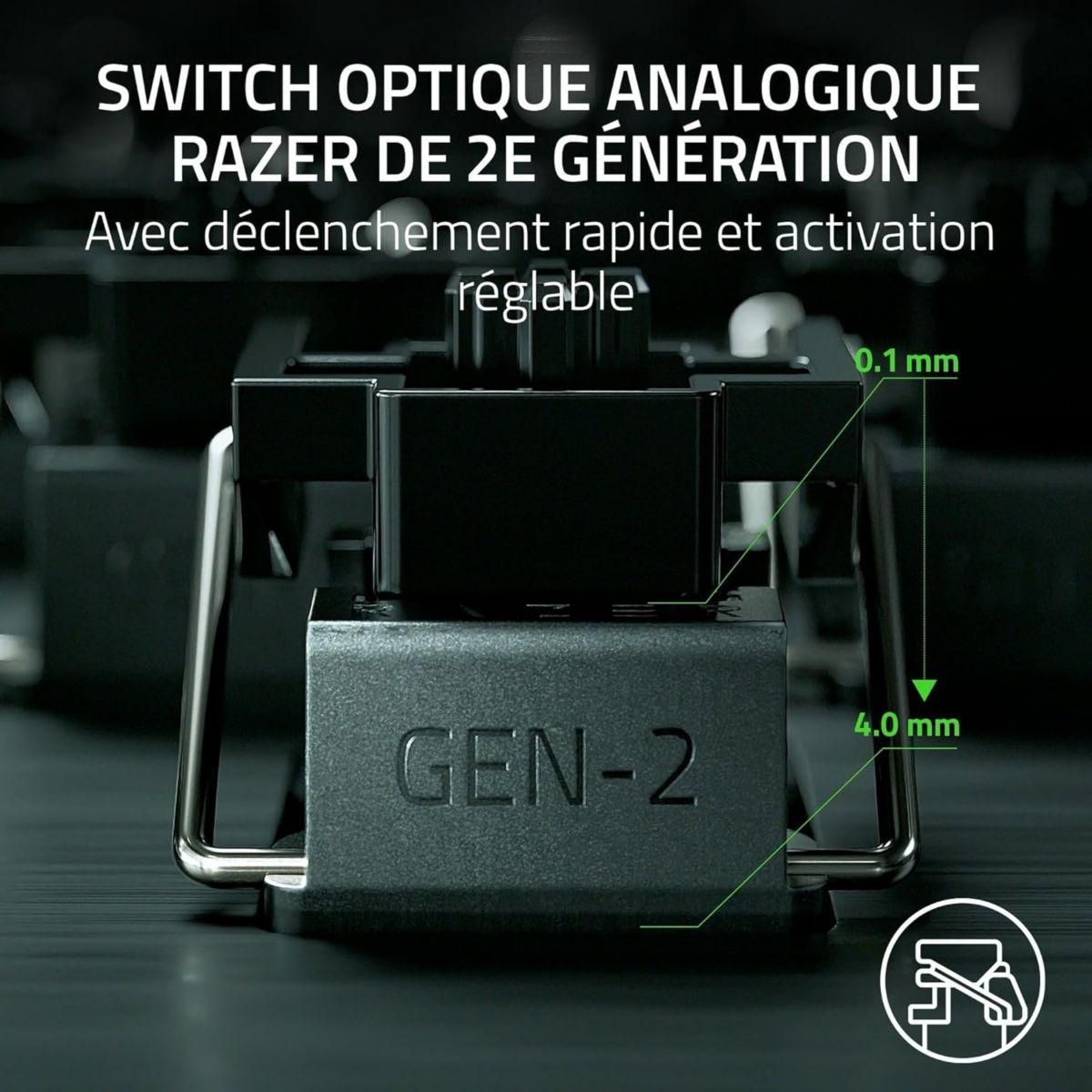 Razer Clavier gamer sans fil Huntsman V3 Pro Mini Noir