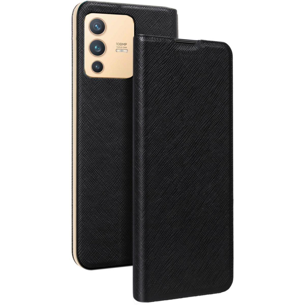 Bigben Connected Etui Vivo V23 Stand noir