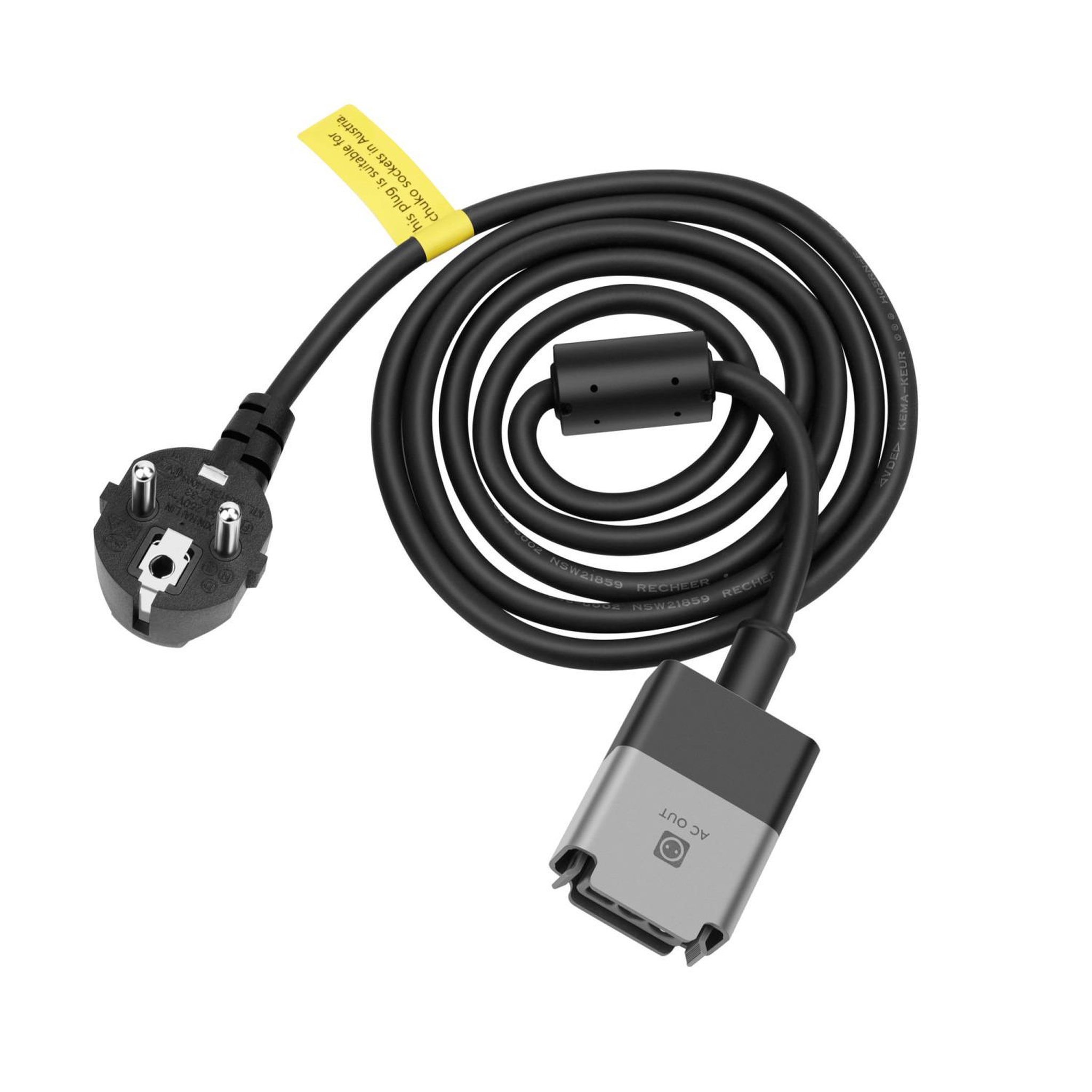 ECOFLOW EcoFlow EFL-BKWAC-3M-EU câble électrique Noir