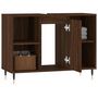 Voir la diapositive 4 : VIDAXL Armoire salle de bain chene marron 80x33x60cm bois d'ingenierie