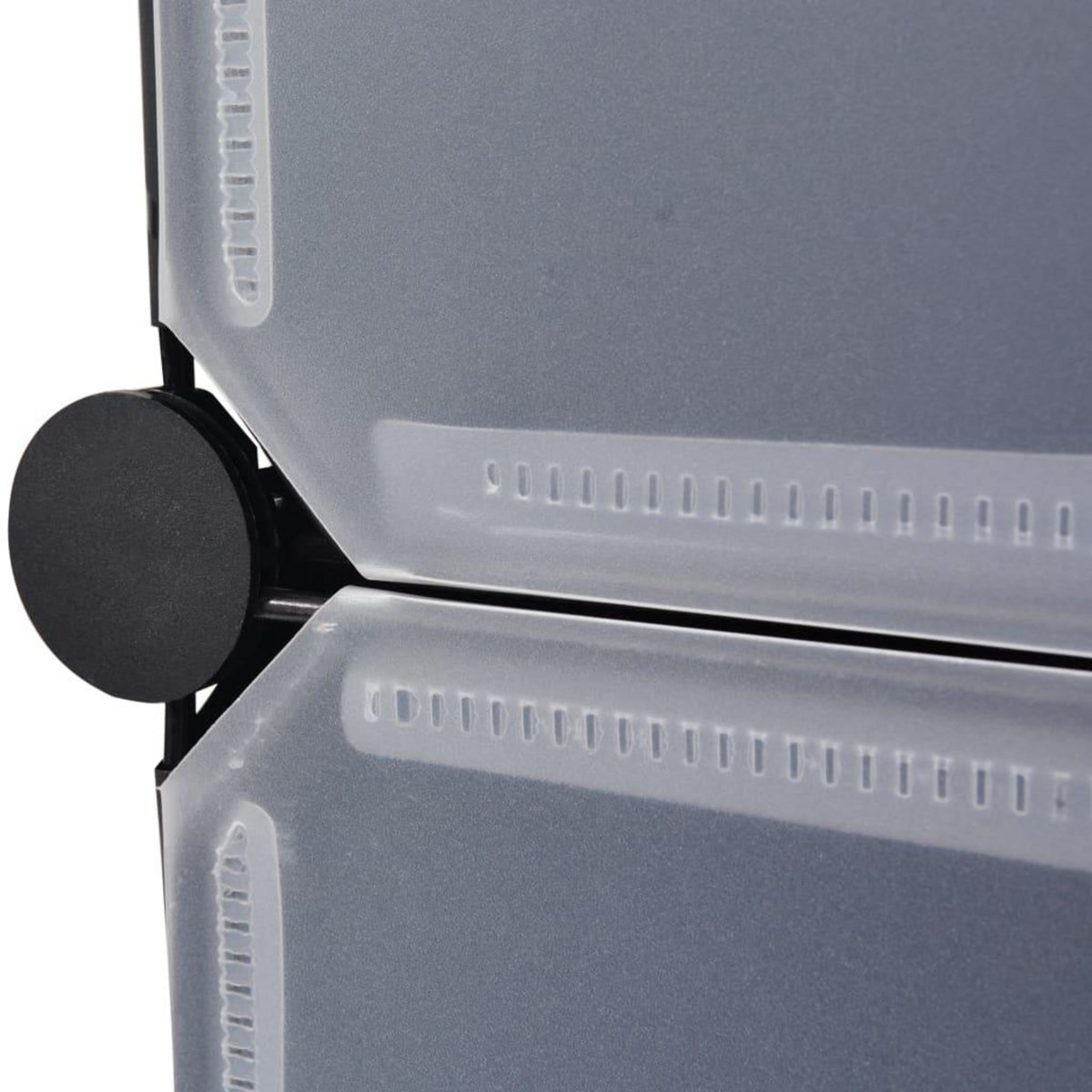 VIDAXL Armoire a chaussures avec 10 compartiments Noir