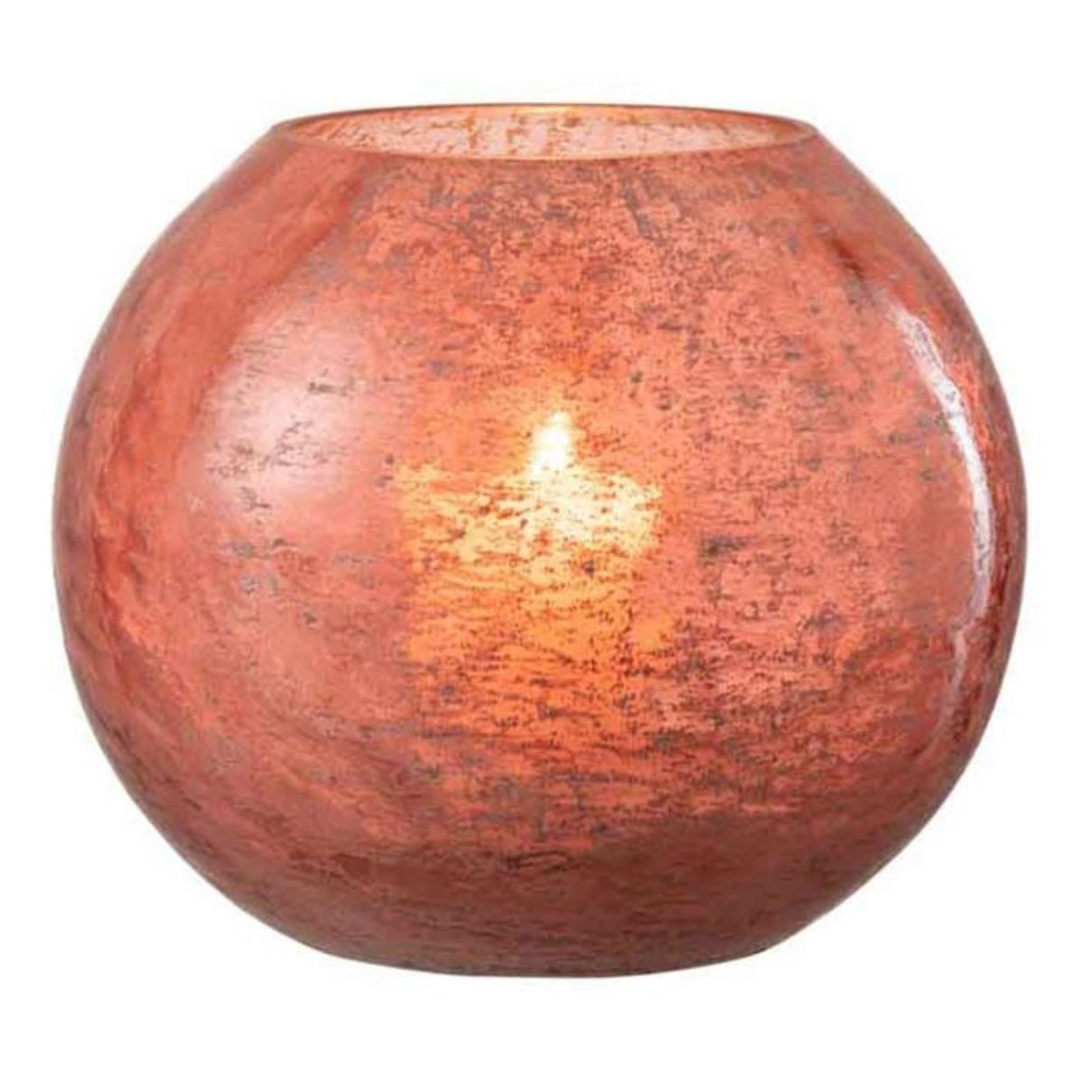 Paris Prix Photophore en Verre  Nuria  19cm Terracotta