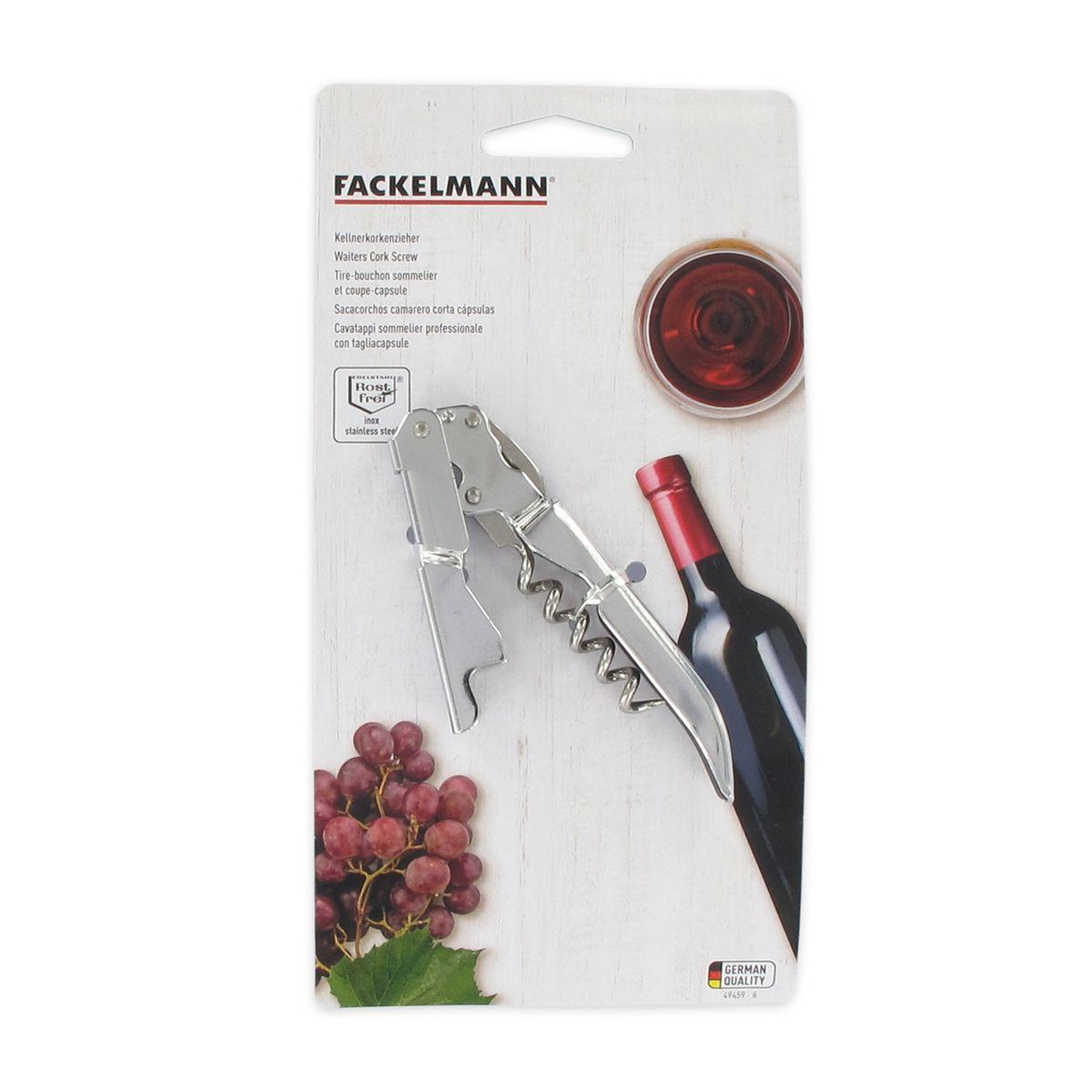 Voir la diapositive 4 : Fackelmann Tire-bouchon limonadier double levier en inox fackelmann bar concept