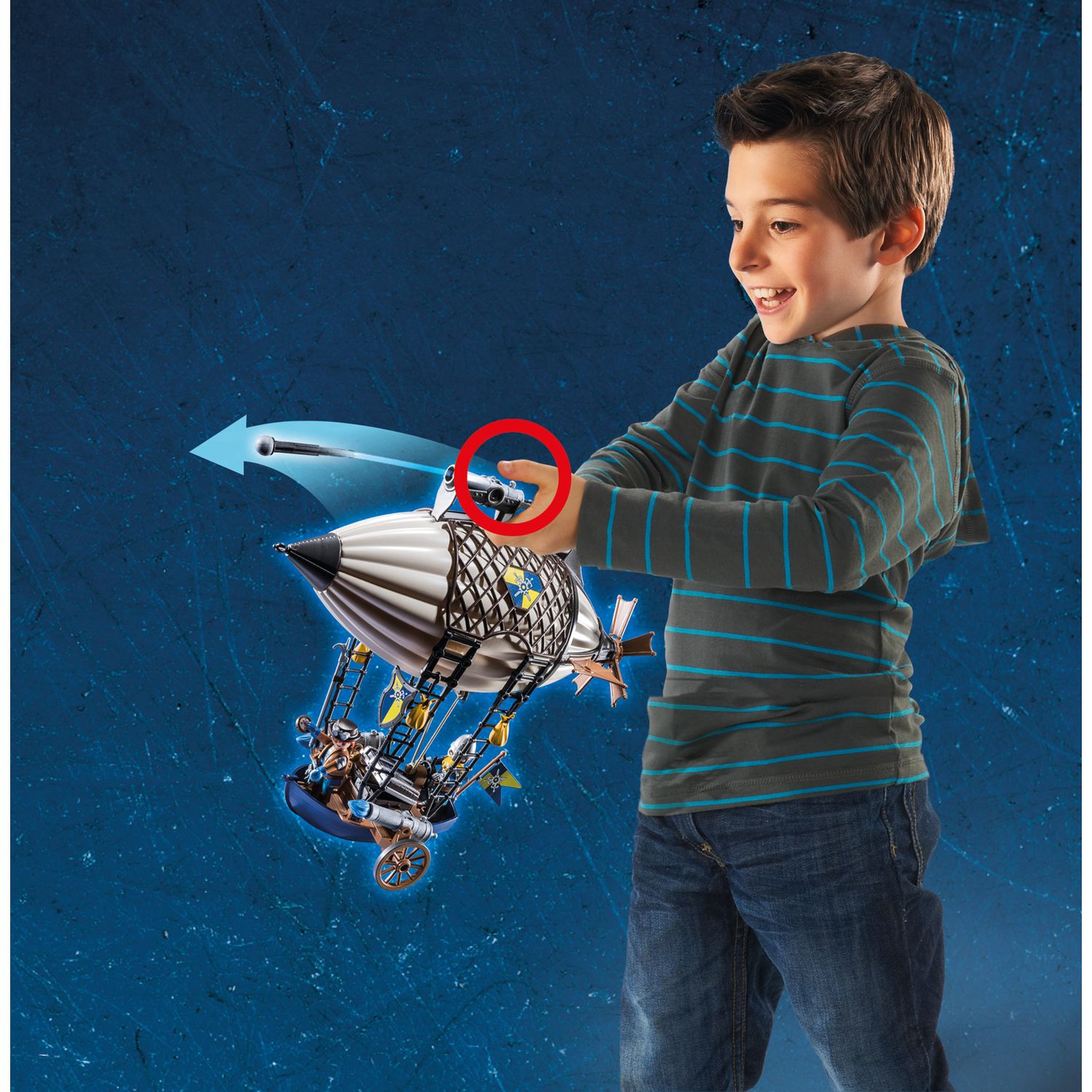Voir la diapositive 7 : PLAYMOBIL 70642 Novelmore - Aérostat de Dario