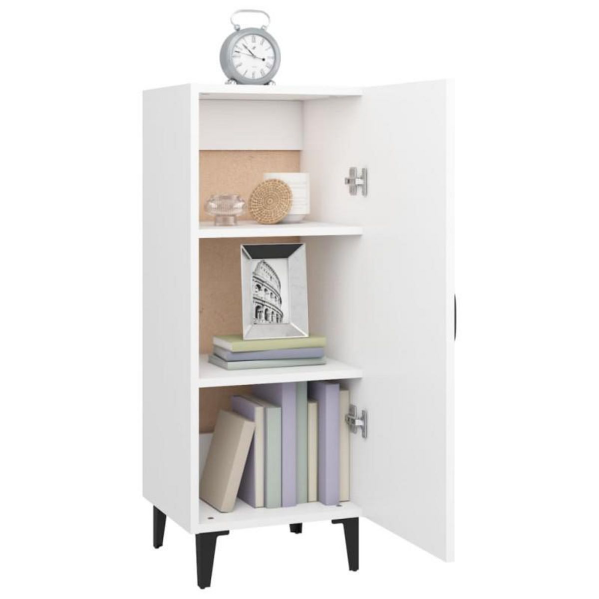 VIDAXL Buffet Blanc 34,5x34x90 cm Bois d ingénierie