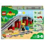LEGO LEGO DUPLO Ma Ville 10872 Les Rails Et Le Pont Du Train, Jeu de Construction
