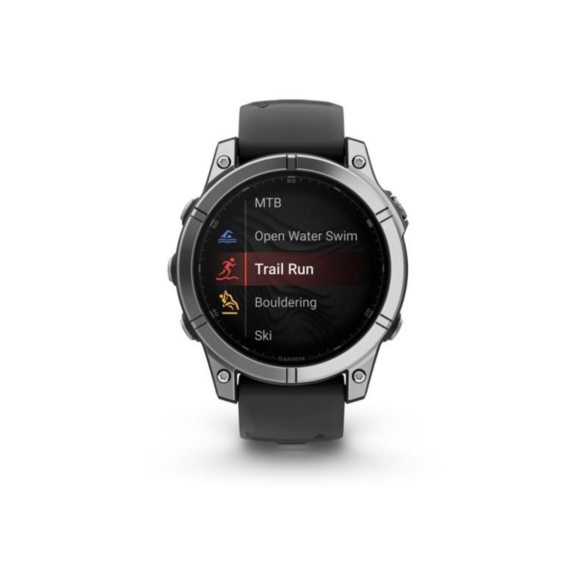 GARMIN Montre connectée Garmin fenix E AMOLED 47mm Acier Silver avec bracelet Graphite