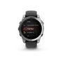Voir la diapositive 1 : GARMIN Montre connectée Garmin fenix E AMOLED 47mm Acier Silver avec bracelet Graphite