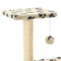 Voir la diapositive 4 : VIDAXL Arbre a chat avec griffoirs en sisal 65 cm Beige Motif pattes