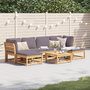 Voir la diapositive 1 : VIDAXL Salon de jardin avec coussins 7 pcs bois massif d'acacia
