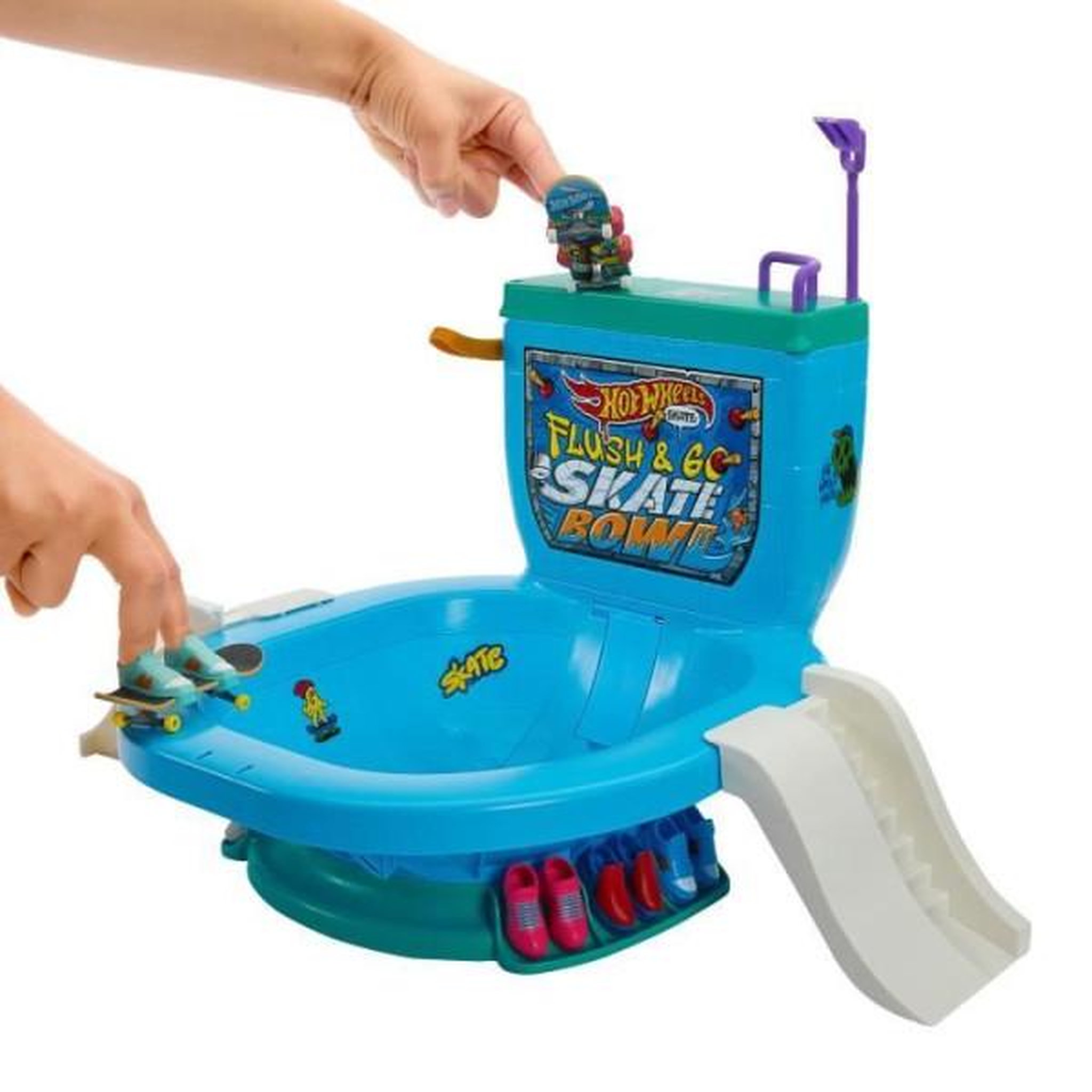 Voir la diapositive 2 : Hot Wheels Hot wheels skate-tirez la chasse : c'est parti !-coffret fingerboard hxl16