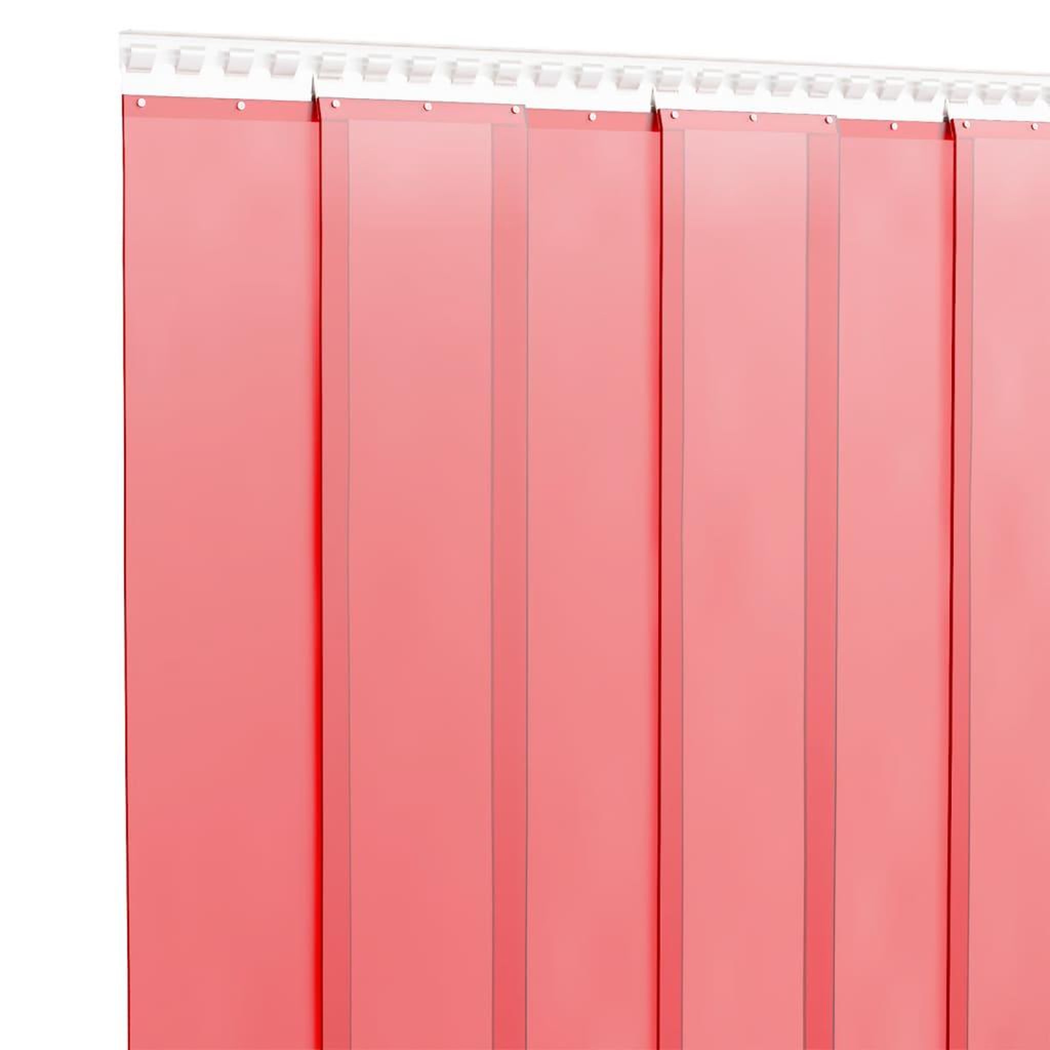 Voir la diapositive 3 : VIDAXL Rideau de porte rouge 300 mmx2,6 mm 10 m PVC