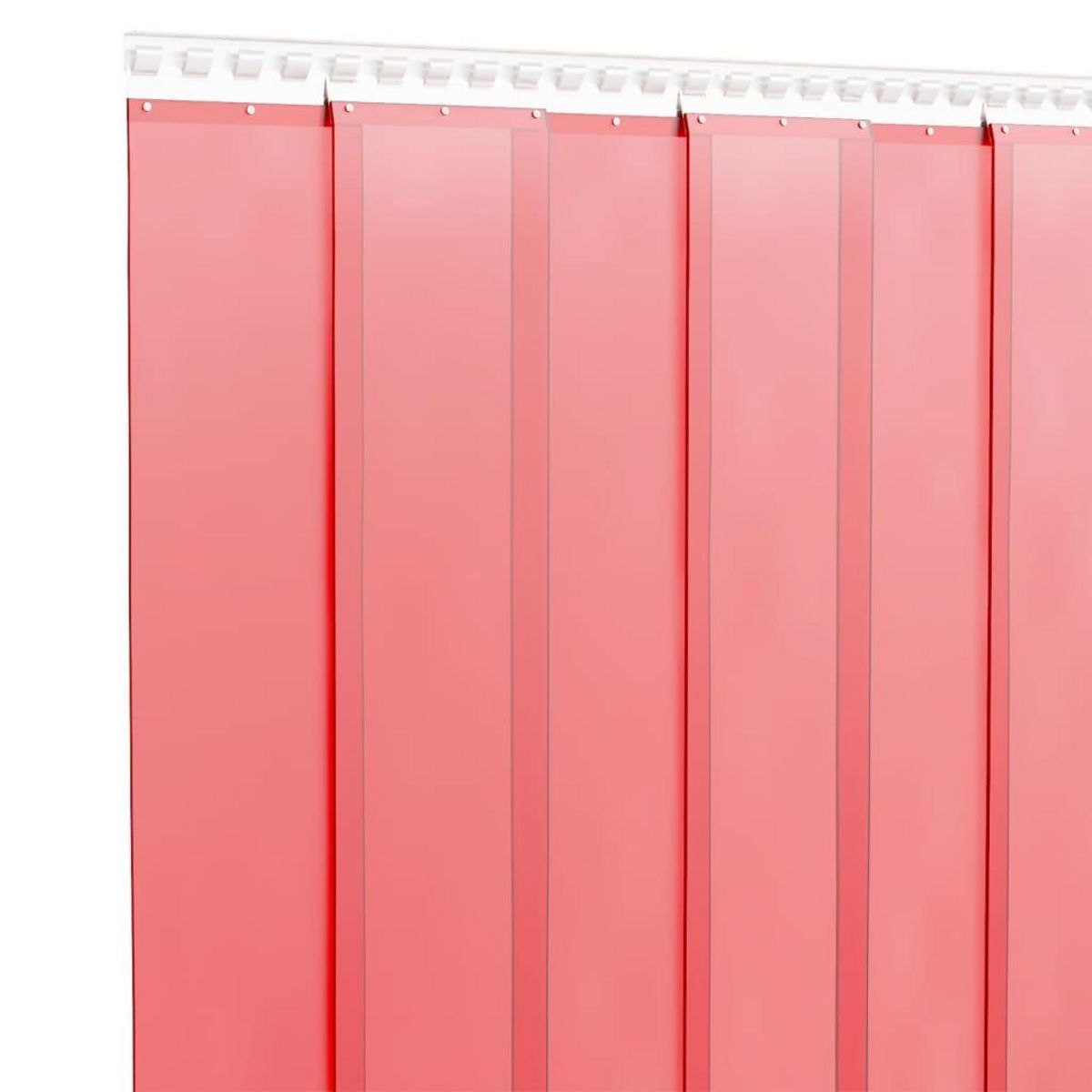 VIDAXL Rideau de porte rouge 300 mmx2,6 mm 10 m PVC
