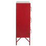 Voir la diapositive 3 : Paris Prix Commode 9 Portes en Métal  Pulgar  113cm Rouge