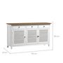 Voir la diapositive 4 : Rendez vous déco Buffet en bois recyclé blanc effet vieilli - Casa