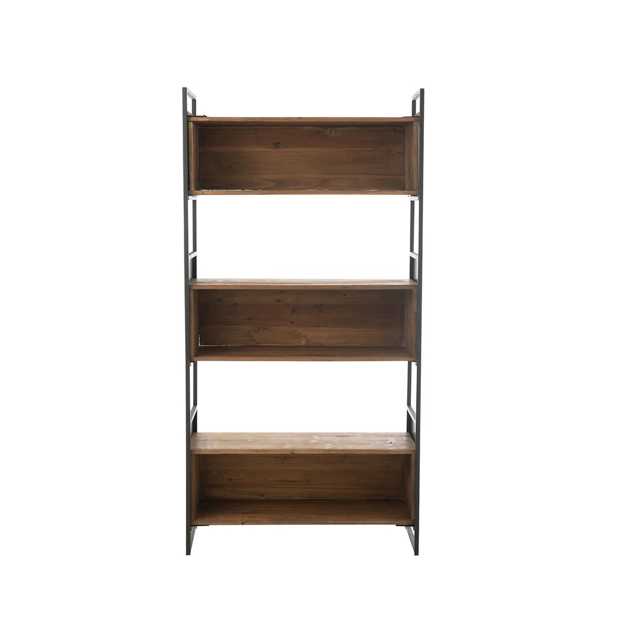 Voir la diapositive 2 : J-LINE Étagère en Bois  Stanley  100cm Naturel
