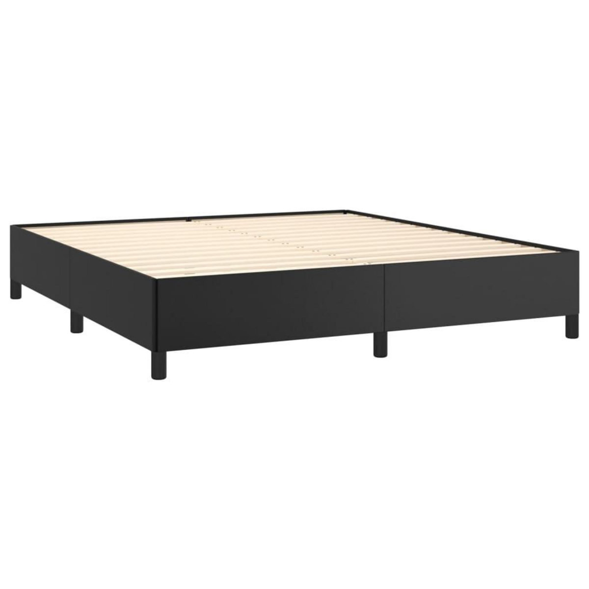 VIDAXL Cadre de lit sans matelas noir 160x200 cm similicuir