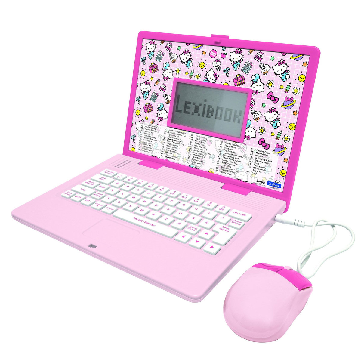 Lexibook Ordinateur portable éducatif bilingue Hello Kitty (FR/EN)