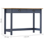 Voir la diapositive 6 : VIDAXL Table console Hill Range avec 2 tiroirs Gris 110x45x74 cm Pin