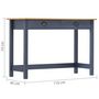 Voir la diapositive 6 : VIDAXL Table console Hill Range avec 2 tiroirs Gris 110x45x74 cm Pin