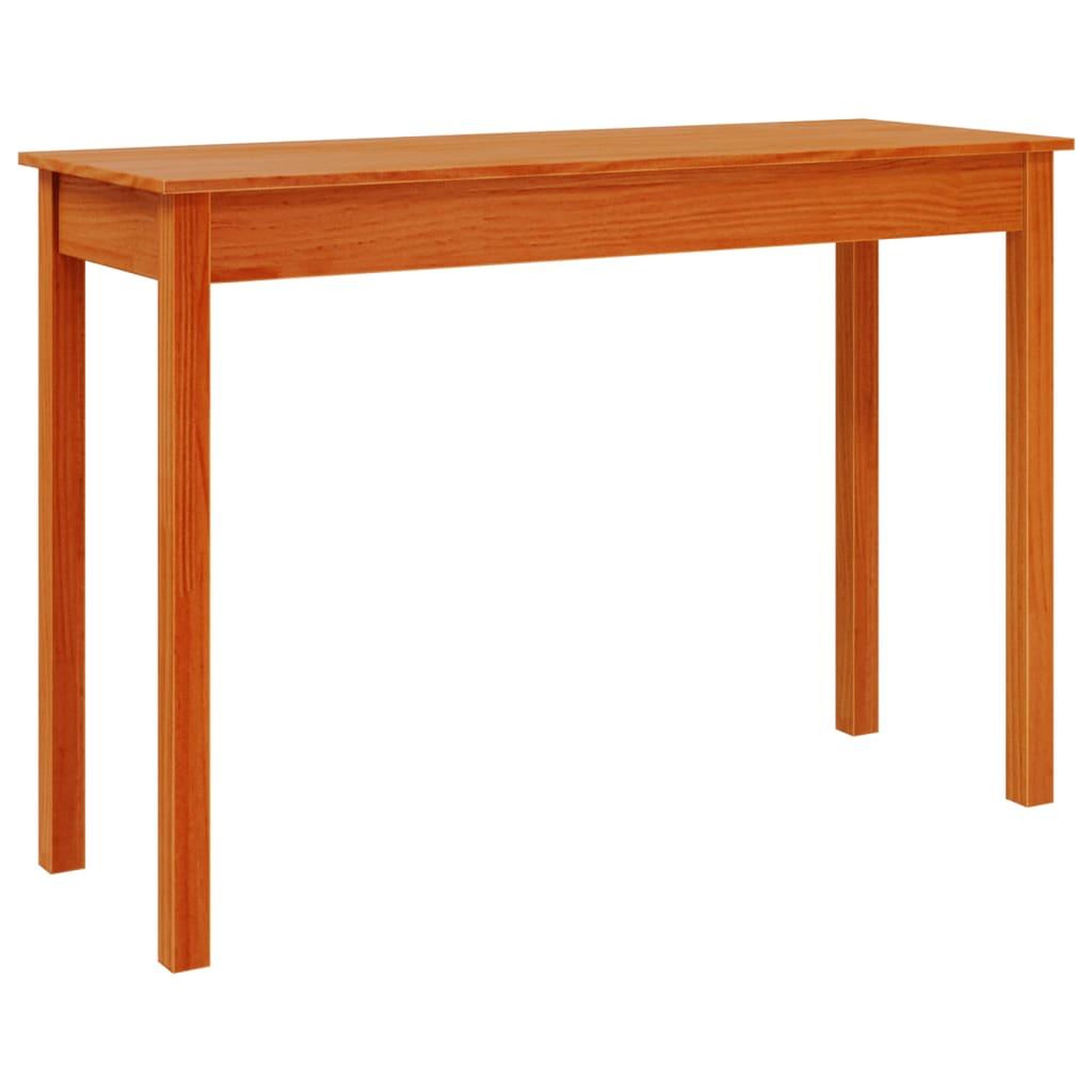 Voir la diapositive 2 : VIDAXL Table console marron miel 110x40x75 cm bois massif de pin