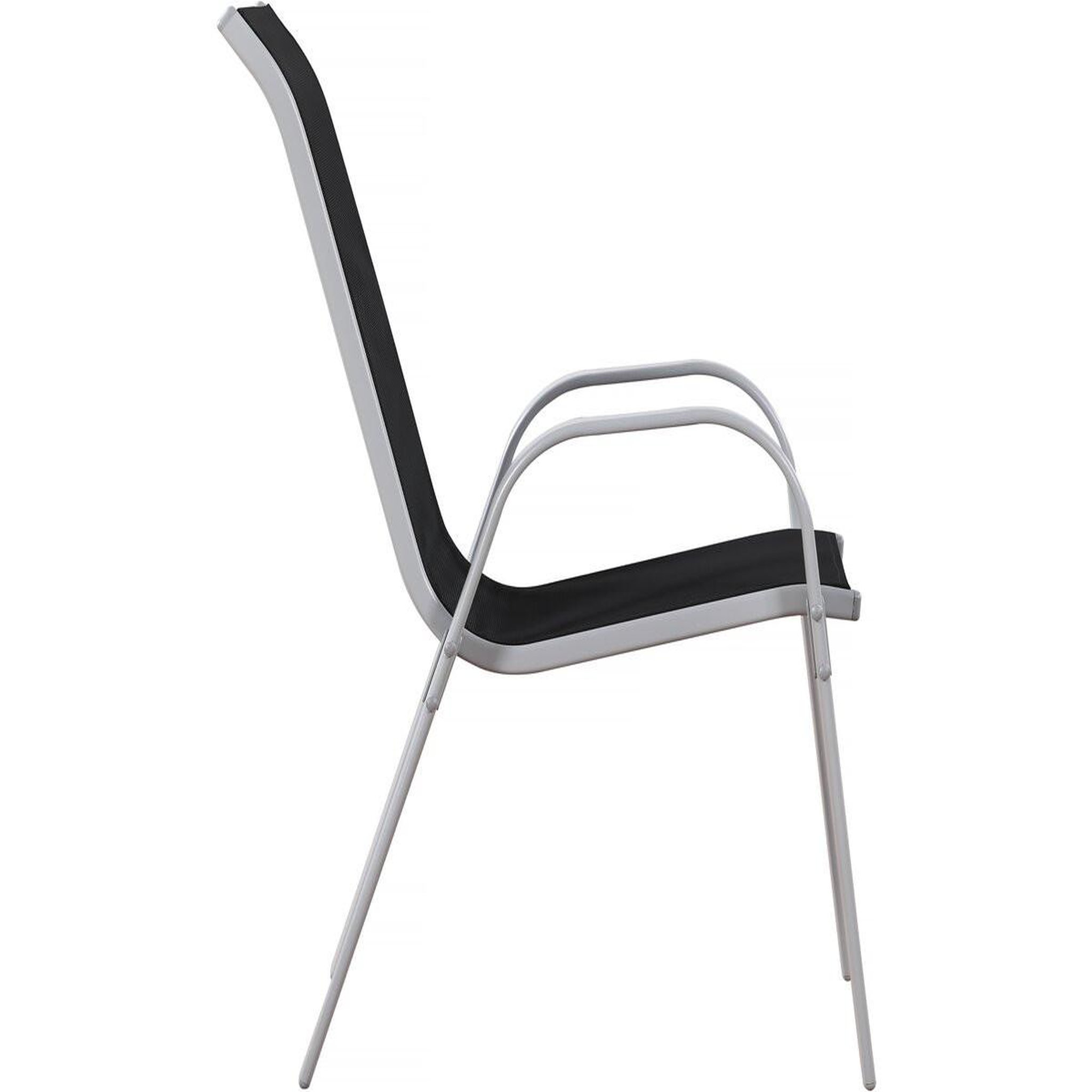 Voir la diapositive 4 : Habitat et Jardin Fauteuil jardin textilène  cordoba  - phoenix - noir - lot de 2