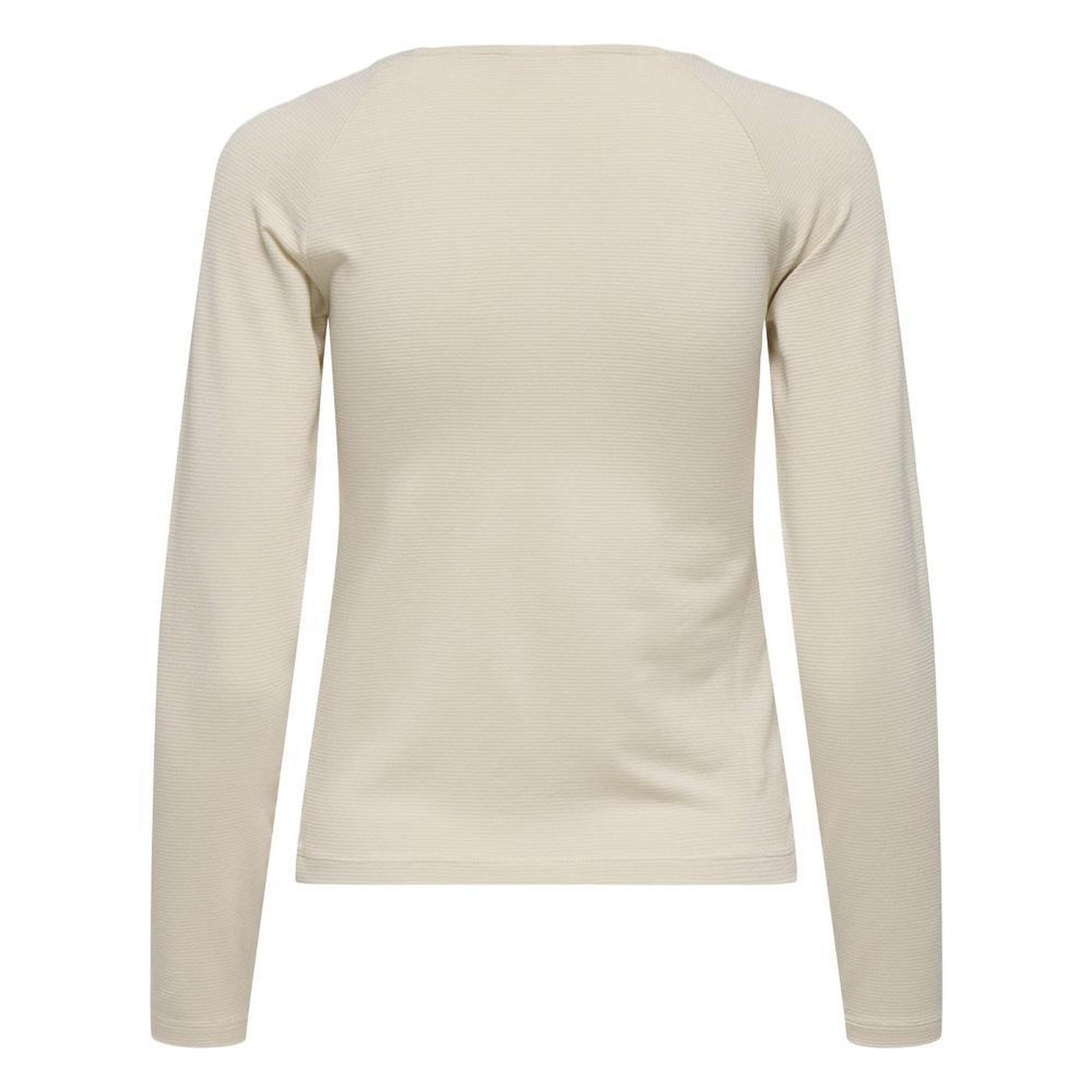 Voir la diapositive 2 : JACQUELINE DE YONG T-Shirt Manches Longues Beige Femme JDY Kaiser