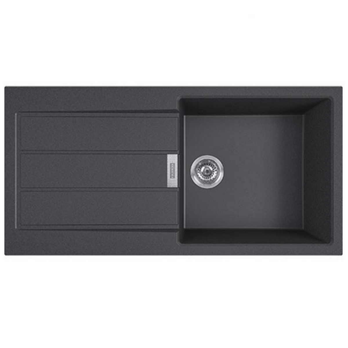 franke Evier à encastrer 60cm manuel carbone avec siphon - 842143