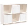 Voir la diapositive 2 : VIDAXL Buffet Blanc 110,5x35x80 cm Bois massif de pin