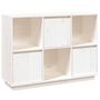 Voir la diapositive 2 : VIDAXL Buffet Blanc 110,5x35x80 cm Bois massif de pin