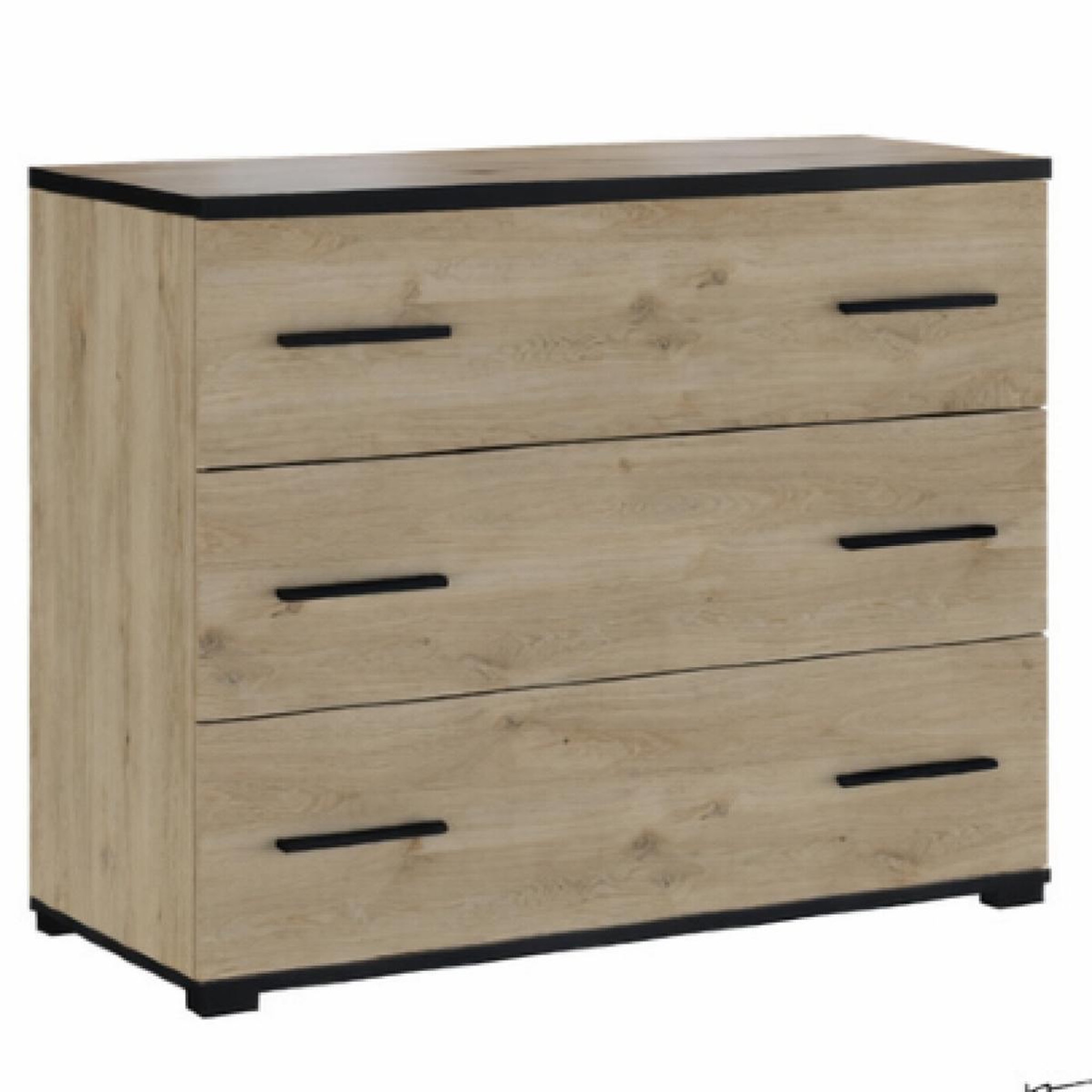 JLC KREATION Commode de rangement style industriel avec tiroirs pierre