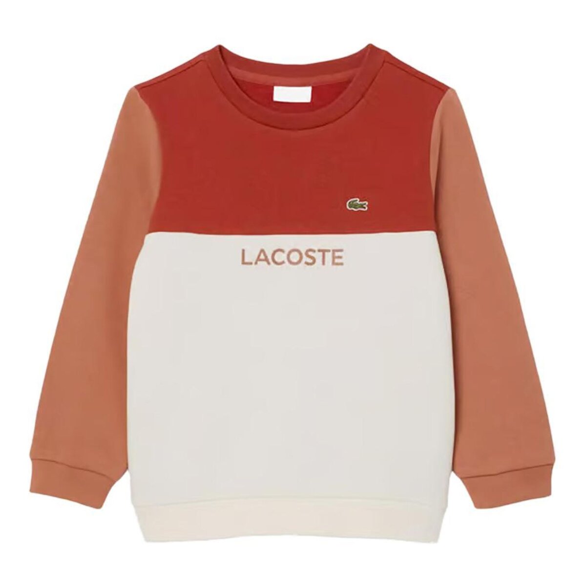 Lacoste Sweat Beige/ Garçon Lacoste Block Fleece