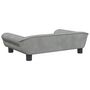 Voir la diapositive 5 : VIDAXL Lit pour chien gris clair 70x48x22 cm velours