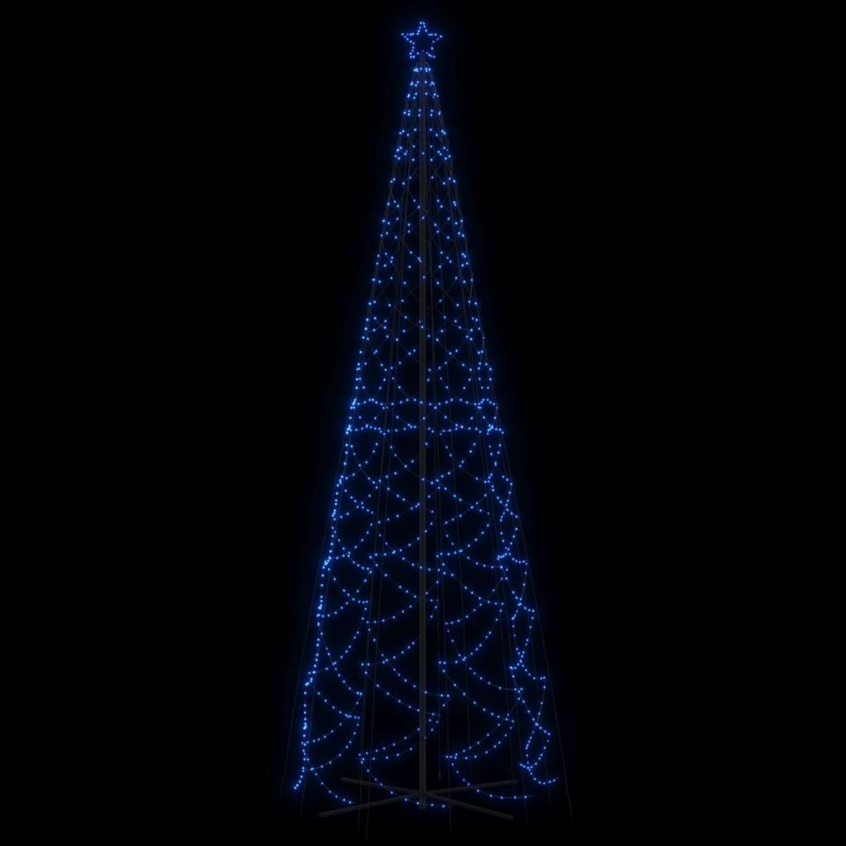 VIDAXL Arbre de Noël cone 1400 LED Bleues 160x500 cm